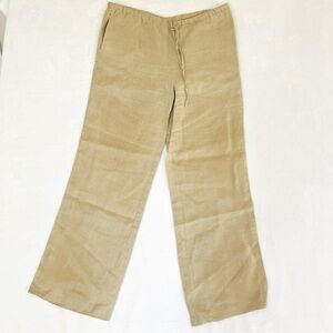 Grace Elements Women's Beige Wide Leg Pants